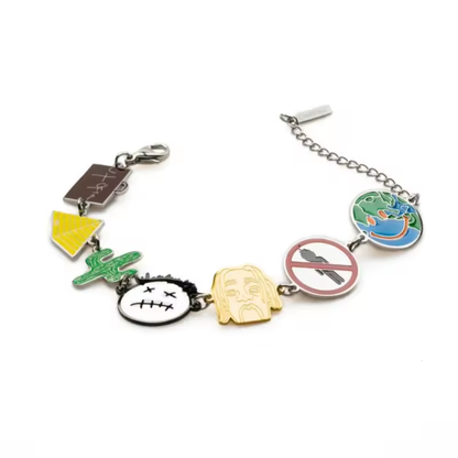 Bracelet with all Travis's albums