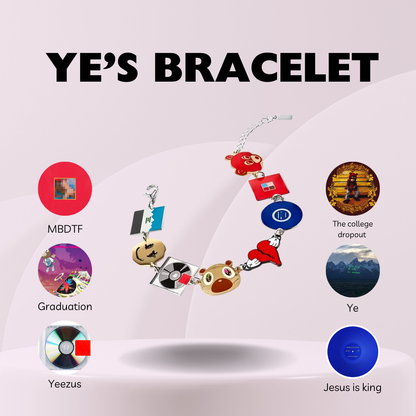Bracelet with all ye's albums